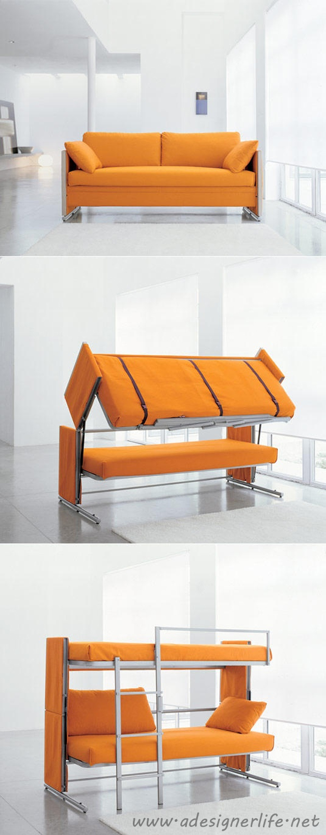 Resource Furniture Convertible Sofa to Bunk Bed - AWESOME! #product_design