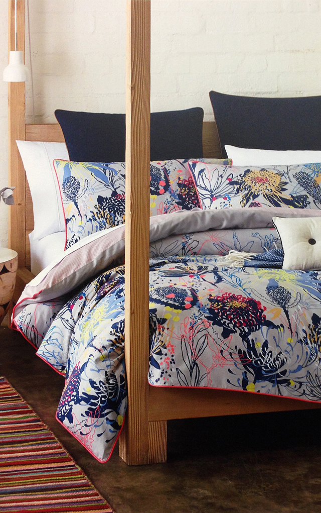 R.M. Williams branch into bed linen and homewares // I love this quilt cover!