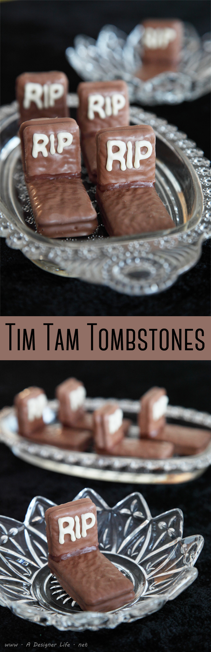 Tim Tam Tombstones | 5 Easy Halloween Food Ideas