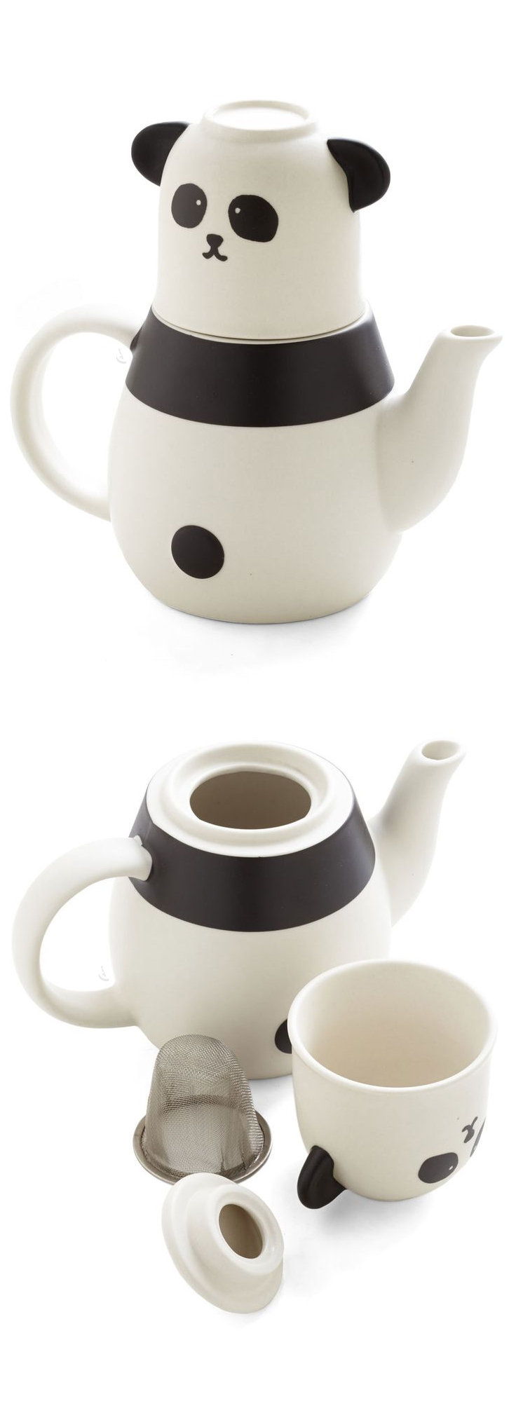 Panda teapot and tea cup set #product_design