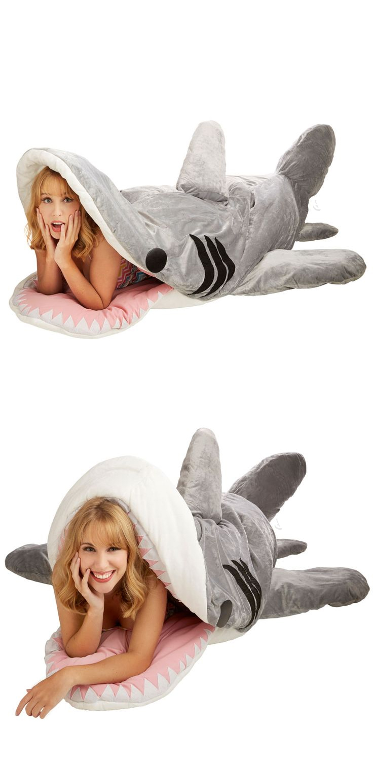 Shark sleeping bag! Hilarious! #product_design