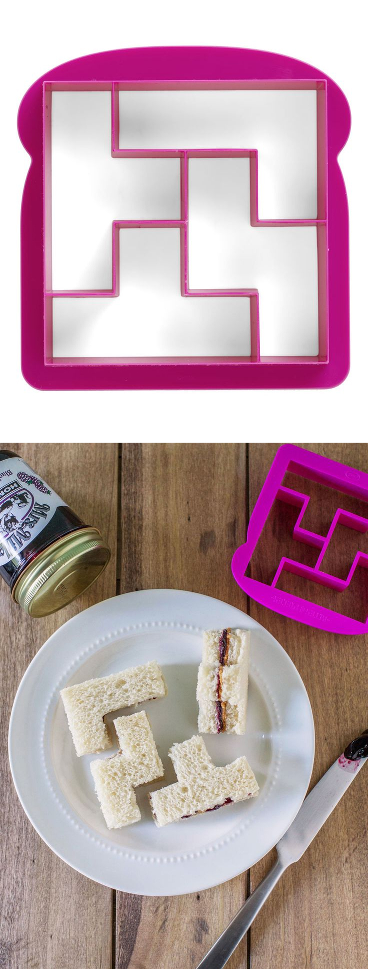 Tetris sandwich cutter - AWESOME! Bites and pieces #product_design