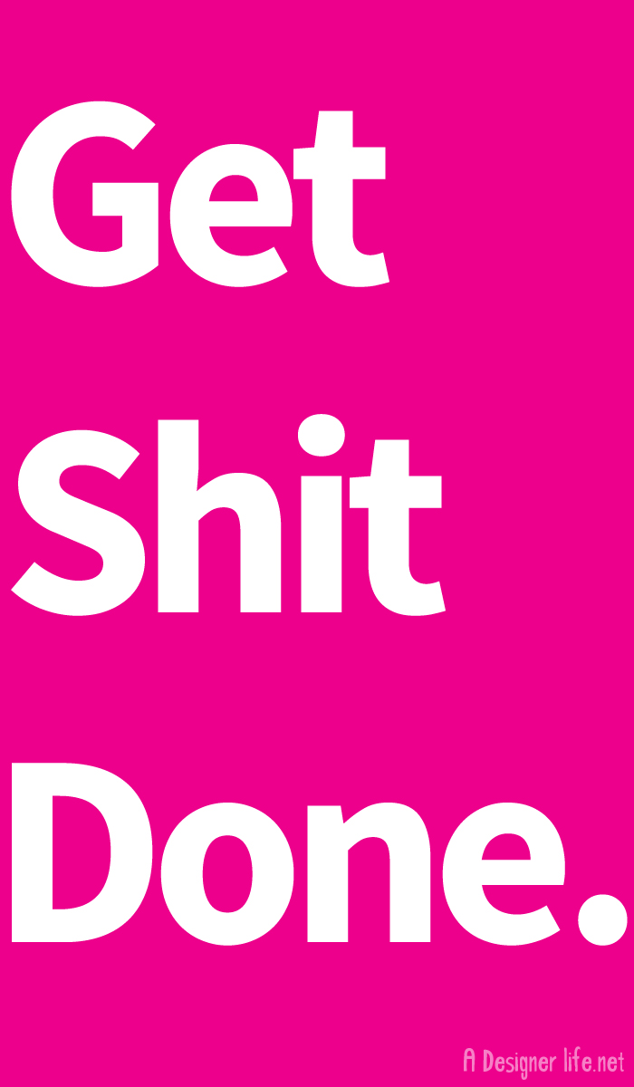 Get Shit Done - the only planner you'll need in 2015