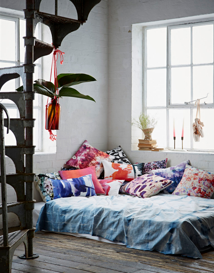 boho daybed cushions by Amy Sia I styling by Emily Henson