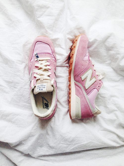 Pink New Balance sneakers