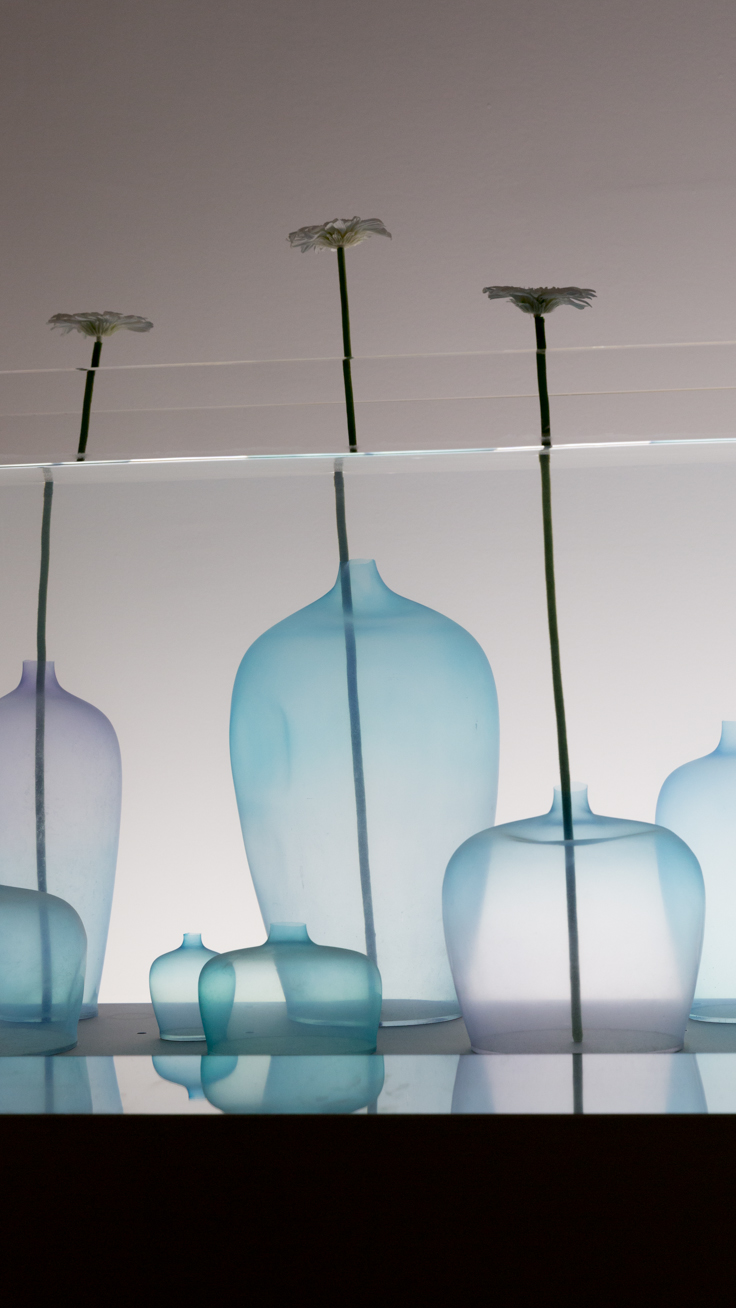 Ombre silicone jellyfish vases spotted at the Nendo : Invisible Objects exhibition | The Ultimate Guide to Milan Design Week