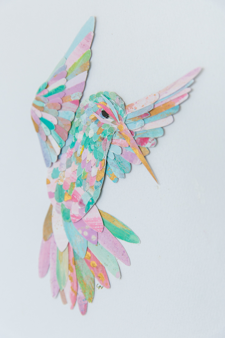 Paper Feather Studio Handmade Paper Art of Birds | Swan, Hummingbird, Owl, Parrot, Flamingo