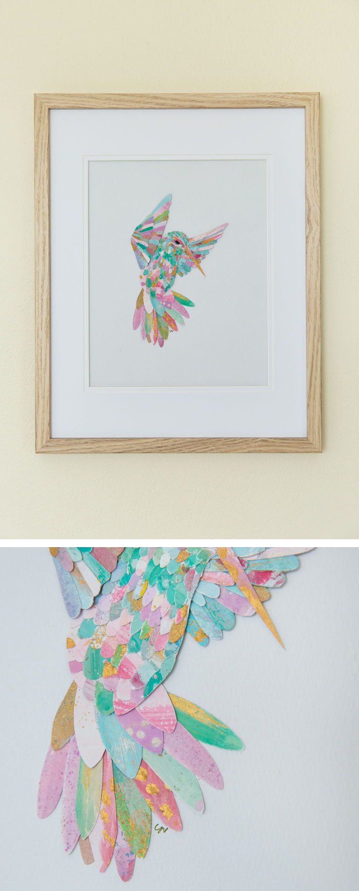 Paper Feather Studio Handmade Paper Art of Birds | Swan, Hummingbird, Owl, Parrot, Flamingo