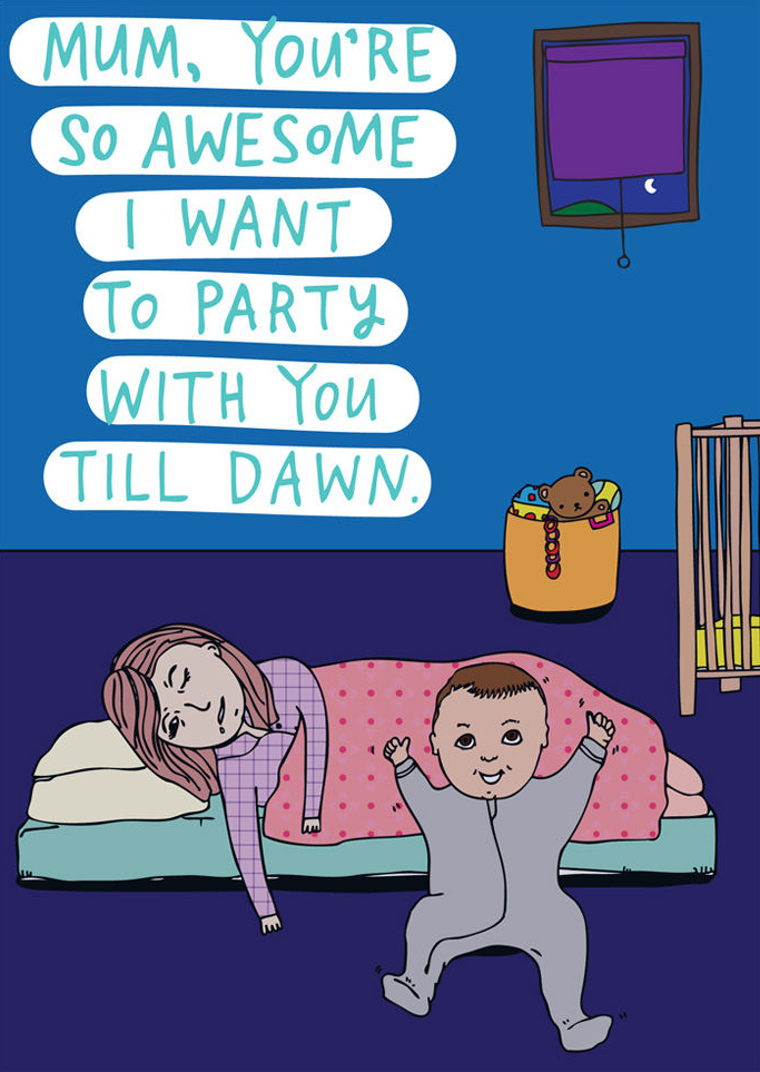 Mum, You're So Awesome I Want to Party with You till Dawn | Mother’s Day Card | Able and Game