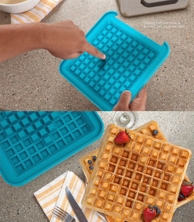 Awesome Products: Pixel Waffle Maker lets you customize a message